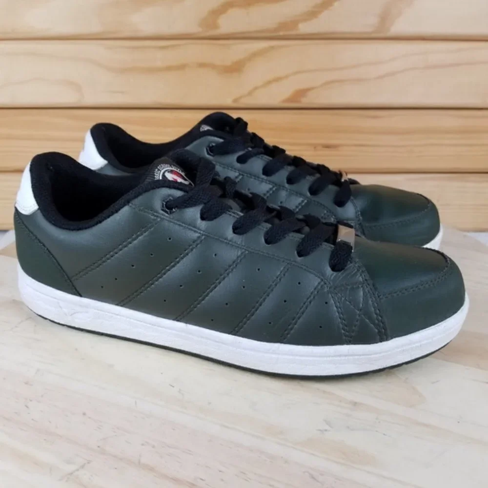 ANTA Classic School Style Green White Sneakers Lace-up Shoes 1948016-2 Size 8.5